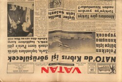 Vatan Gazetesi 15 Aralık 1958 - Natoda Kıbrıs İşi Görüşülecek GZ64690 - 1