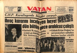 Vatan Gazetesi 15 Aralık 1962 - CHP Kurultayında Hizipler Çarpıştı GZ64803 - 1