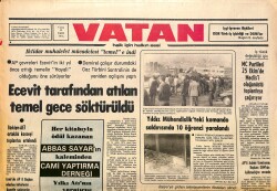 Vatan Gazetesi 15 Ekim 1976 - Profilo'da İşçiler Polis Gözetiminde Çalıştırılıyor - Ecevit Tarafından Atılan Temel Gece Söktürüldü GZ161091 - Gökçekoleksiyon