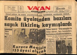 Vatan Gazetesi 15 Kasım 1959 - Komite Üyelerinden Bazıları Sapık Fikirlere Kaymışlardı GZ64649 - 2