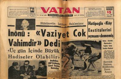 Vatan Gazetesi 15 Mayıs 1963 - Adalet Fabrikasında 450 İşçi Grev Yapıyor GZ90487 - 1