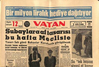 Vatan Gazetesi 15 Nisan 1962 - De Gaulle , Pompidoyu Başbakan Tayin Etti GZ90475 - 1