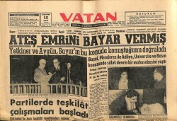 Vatan Gazetesi 15 Şubat 1961 - Ateş Emrini Celal Bayar Vermiş GZ64616 - 1