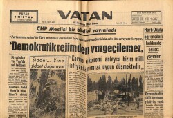 Vatan Gazetesi 15 Temmuz 1962 - Demokratik Rejimden Vazgeçilemez GZ66109 - 1