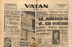 Vatan Gazetesi 16 Ekim 1962 - Adi Mahkumlarda Af İçin Ayaklandı GZ64764 - 2