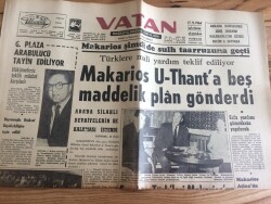 Vatan Gazetesi 16 Eylül 1964 - Makarios Şimdi de Sulh Taarruzuna Geçti GZ72758 - 1