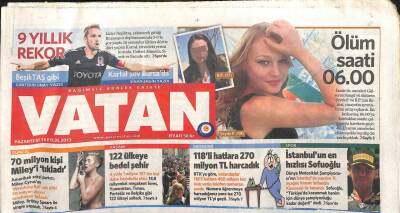 Vatan Gazetesi 16 Eylül 2013 - Gülhayat Karadağ Boşu Boşuna 5 Yıl Yattı GZ104415 - 1