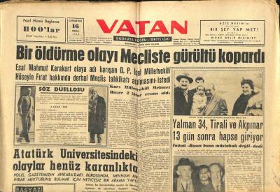 Vatan Gazetesi 16 Ocak 1960 - İnönünün Arsası İstimlâke Uğradı GZ102628 - 1