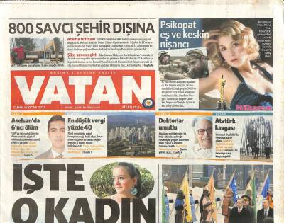 Vatan Gazetesi 16 Ocak 2015 - Rüzgar Tanrısı Hermese 1 Milyon Dolar GZ106724 - 1
