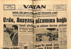 Vatan Gazetesi 16 Temmuz 1962 - Ordu Anayasa Nizamına Bağlı GZ66111 - 1