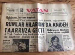 Vatan Gazetesi 16 Temmuz 1964 - Rumlar Hilarionda Aniden Taarruza Geçti GZ72752 - 1