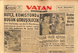 Vatan Gazetesi 17 Aralık 1958 - Türkiye İle Yunanistan Arasında Bir Yumuşama Başladığı Söyleniyor GZ64688 - 2