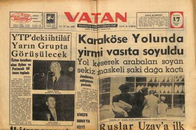Vatan Gazetesi 17 Haziran 1963 - Giresundaki Meyvalı Gazozlar Mikroplu İmiş GZ91039 - 1
