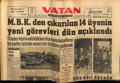 Vatan Gazetesi 17 Kasım 1960 - Refik Koraltan, Barbara Davasına Başlanıyor GZ78678 - 1