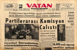 Vatan Gazetesi 17 Kasım 1964 - İstanbul Üniversitesinde Reform Komisyonu Kuruldu GZ64758 - 1