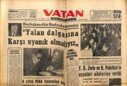 Vatan Gazetesi 17 Mart 1963 - Hasan Polatkanın Eşyaları Ailelerine Verildi GZ66105 - 1
