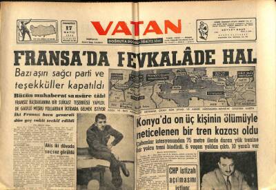 Vatan Gazetesi 17 Mayıs 1958 - Alb. Townsend Margareti İle Tekrar Buluştu GZ90410 - 1