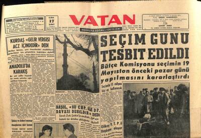Vatan Gazetesi 17 Şubat 1961 - Kıbrısta Bir Türk Muhtar Öldürüldü GZ64615 - 2
