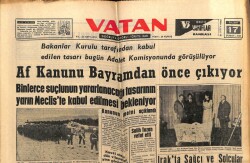 Vatan Gazetesi 17 Şubat 1963 - Af Kanunu Bayramdan Önce Çıkıyor GZ66085 - 2