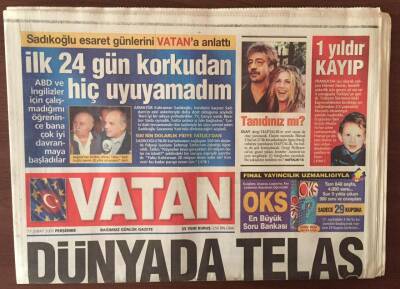 Vatan Gazetesi 17 Şubat 2005 - Türkiye Cumhuriyetinin Yüce Divan Sanığı Olan İlk Başbakanı Mesut Yılmaz GZ10172 - 1