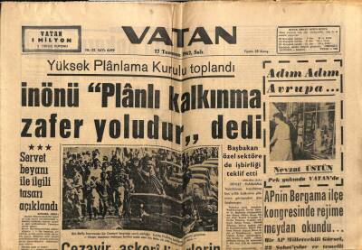 Vatan Gazetesi 17 Temmuz 1962 - Cezayir Askeri Liderlerin Kararını Bekliyor GZ66079 - 1