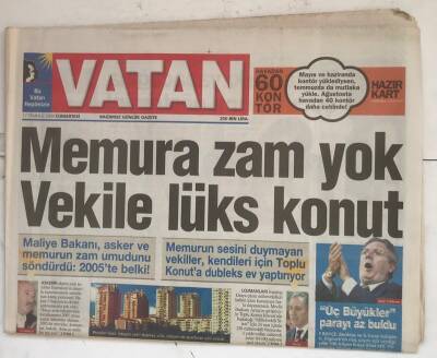 Vatan Gazetesi 17 Temmuz 2004 - Çakıcıyı Al Capone Hücresine Attılar GZ8389 - 1