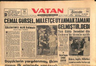 Vatan Gazetesi 18 Ağustos 1960 - Powers Casusluk Yaptığını Dün Yargıç Önünde İtiraf Etti GZ102702 - 1