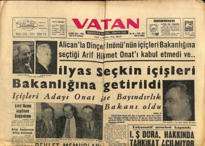 Vatan Gazetesi 18 Ekim 1963 - Artist Fikret Hakan Hala Bulunamadı - Necdet Uğur Adaylıktan Vazgeçti GZ102641 - 1