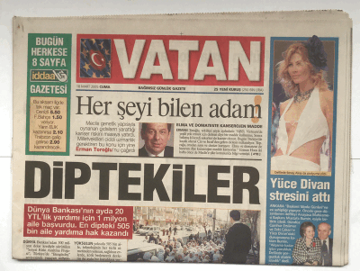 Vatan Gazetesi 18 Mart 2005 - Yüce Divan Stresini Attı GZ5309 - 2