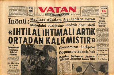 Vatan Gazetesi 18 Mayıs 1963 - Fiskobirliğe Mübaya İçin 24 Milyon TL Veriliyor GZ90441 - 1