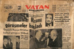 Vatan Gazetesi 18 Mayıs 1965 - Kıbrıs Toprağı İle Samsun Bayrağı Gürsele Verilecek GZ64793 - 1