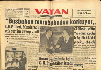 Vatan Gazetesi 18 Ocak 1960 - Kasım Gülek , Dün Aramızda Hiç İhtilaf Yok dedi GZ102630 - 1