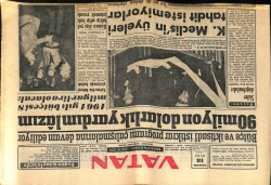 Vatan Gazetesi 18 Ocak 1961 - 90 Milyon Dolarlık Yardım Lazım GZ64592 - 2