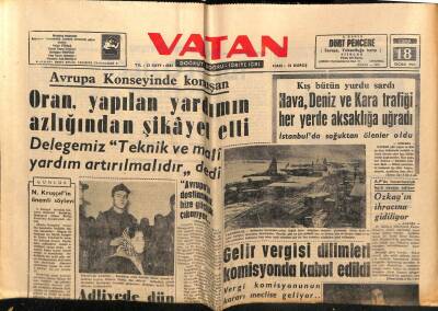 Vatan Gazetesi 18 Ocak 1963 - İnfaz Sistemi Değişiyor GZ64911 - 2