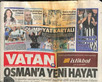 Vatan Gazetesi 19 Ağustos 2013 - Roman Kralı Kurtaramadık Ailesi Altın Tabut Talep Etti GZ113116 - 1