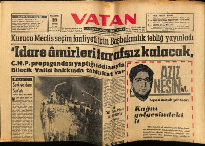 Vatan Gazetesi 19 Aralık 1960 - Yunan Yugoslav Tankeri Şamandıralara Bağlandı GZ78861 - 1