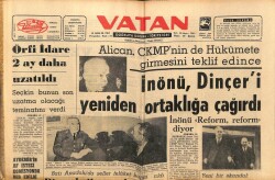 Vatan Gazetesi 19 Aralık 1963 - Örfi İdare İki Ay Daha Uzatıldı GZ64905 - 2