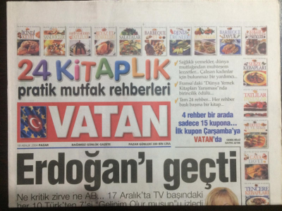 Vatan Gazetesi 19 Aralık 2004 - Erdoğan AB Şöleninde KonuştuŞımarmadık GZ21905 - 1