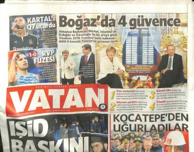 Vatan Gazetesi 19 Ekim 2015 - Işid Baskını, Boğazda 4 Güvence GZ107503 - 1