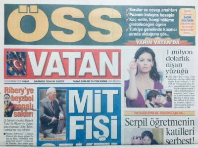 Vatan Gazetesi 19 Haziran 2005 - Mit Fişi Çekti GZ42910 - 1