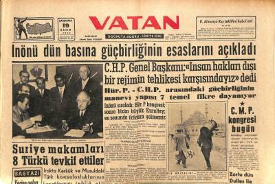 Vatan Gazetesi 19 Kasım 1958 - Ankarada Maden Katarı Bir Banliyo Trenine Çarptı GZ91104 - 1