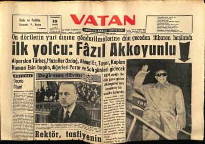 Vatan Gazetesi 19 Kasım 1960 - İlk Yolcu, Fazıl Akkoyunlu GZ78676 - 1