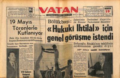 Vatan Gazetesi 19 Mayıs 1963 - Almanyada Bir Şirket Türkiyeden Büyük Çapta Araziyi Satışa Çıkardı GZ90442 - 1