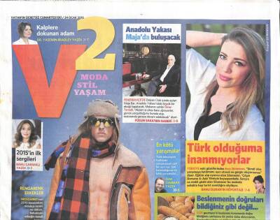 Vatan Gazetesi 2 Eki 24 Ocak 2015 - Fahriye Evcen Ve Burak Özçivitin Aşkı Beyazperdede GZ105204 - 1