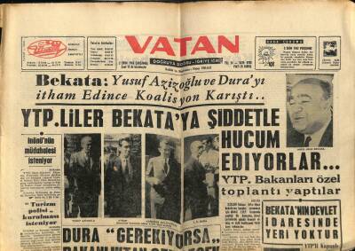 Vatan Gazetesi 2 Ekim 1963 - Bin Bella Fransız Çiftliklerine El Koydu GZ78731 - 1