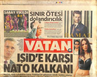 Vatan Gazetesi 2 Ekim 2014 - Erdoğan İlk Kez Meclise Seslendi - 1