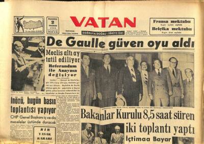 Vatan Gazetesi 2 Haziran 1958 - Yeni Dış Ticaret Rejimi Ağustosta İlan Ediliyor GZ91443 - 1