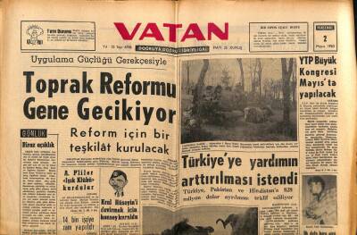 Vatan Gazetesi 2 Mayıs 1963 - Kral Hüseyini Devirmek İçin Konsey Kuruldu GZ90477 - 1