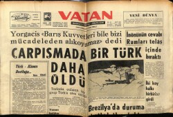 Vatan Gazetesi 2 Nisan 1964 - Yorgacis,Barış Kuvvetleri Bizi Durduramaz GZ78810 - 1