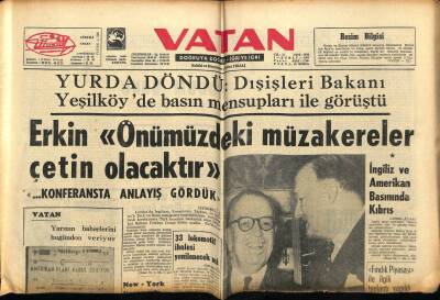 Vatan Gazetesi 2 Şubat 1964 - Celalettin UzerGecekondu Ticaretini Önleyeceğiz GZ89222 - 1